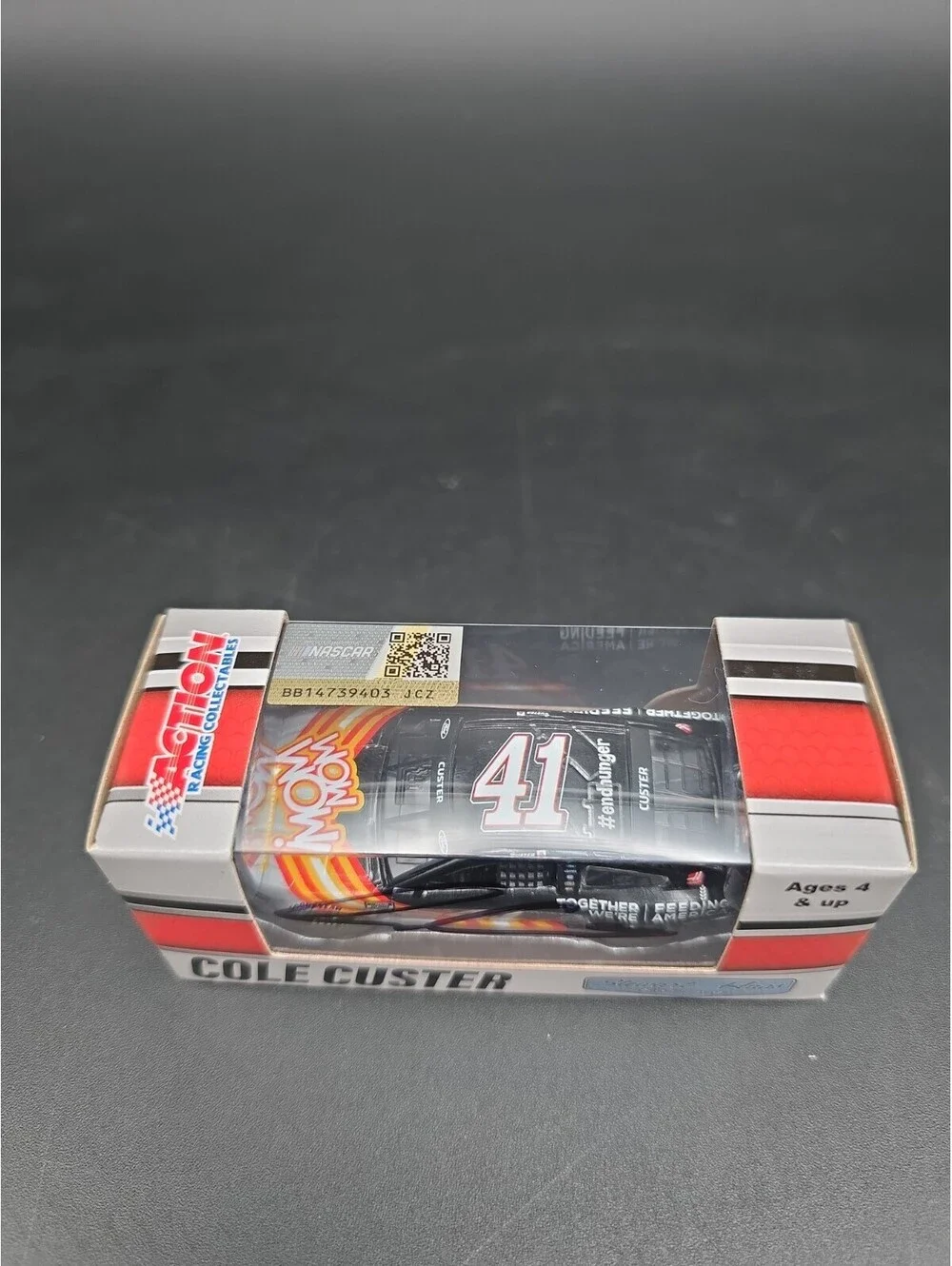 Autographed Lionel Racing Cole Custer #41 Wow Wow Waffles 2021 Mustang 1:64